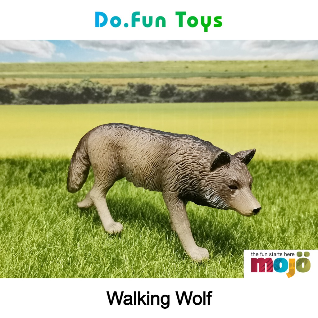 MOJO Animal Figurine | WOLF / Mainan Miniatur Binatang Serigala
