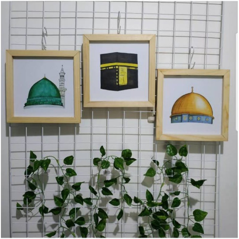 Jual Poster Kayu Custom Frame 25 x 25 cm Shopee Indonesia