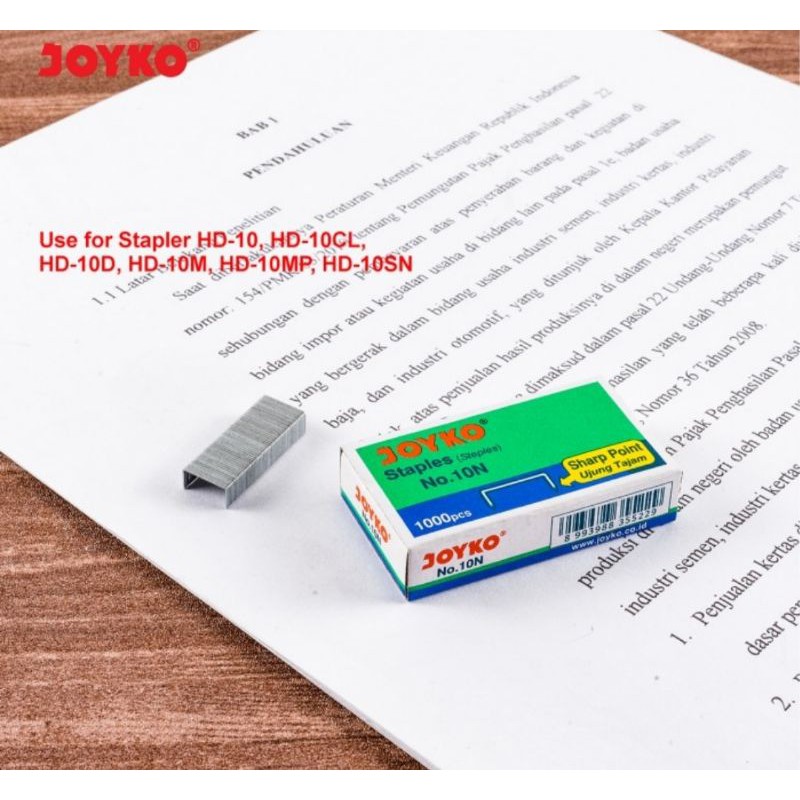 

Eceran 1 pc isi stapler joyko no 10n 1kotak kecilnya