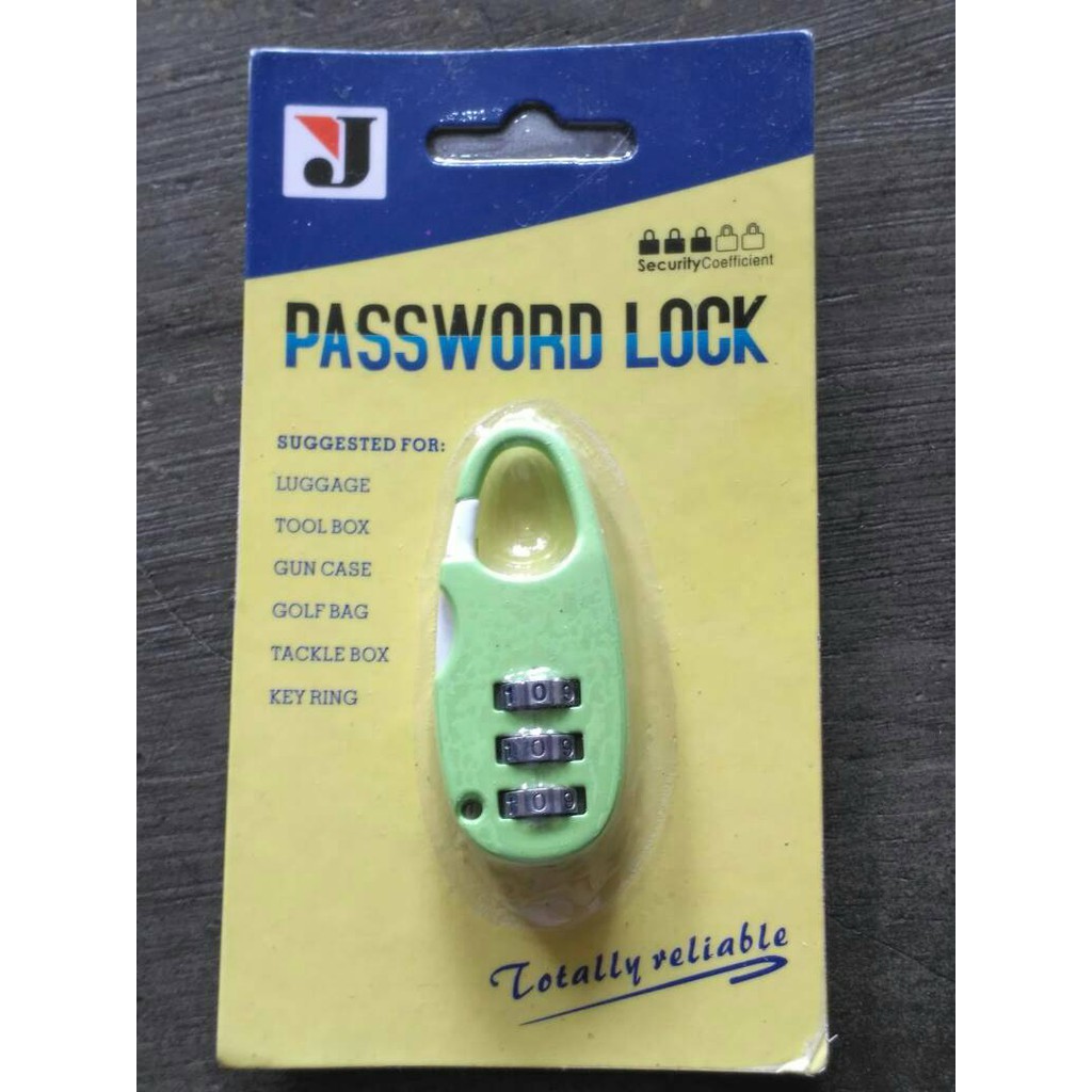 Gembok Mini Koper Kode Nomor Password Lock Bisa Ubah