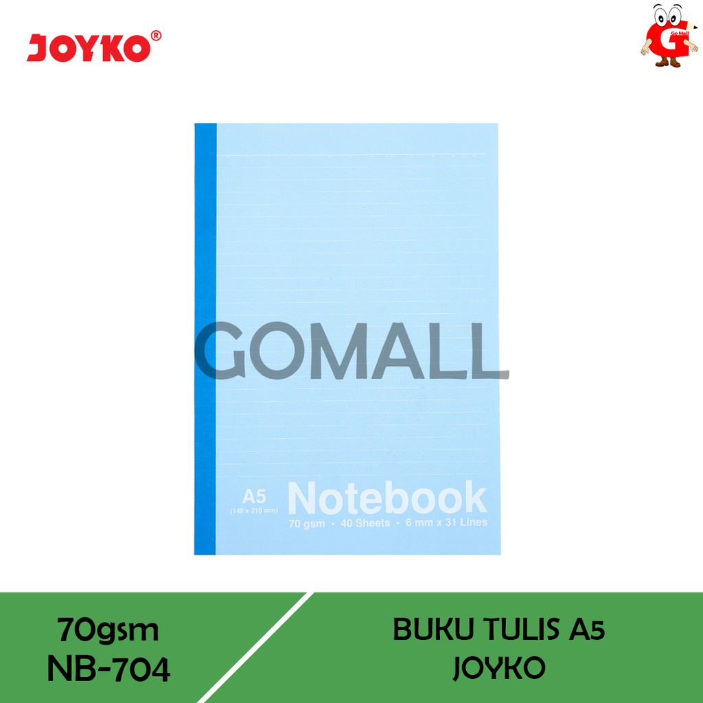 

Buku Tulis Catatan Bergaris Ruled Notebook Joyko NB-704 A5