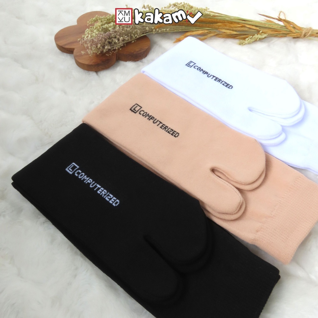 Kakamu kaos Kaki Jempol Motif Polos Wanita Muslimah Nilon Premium Ukuran L