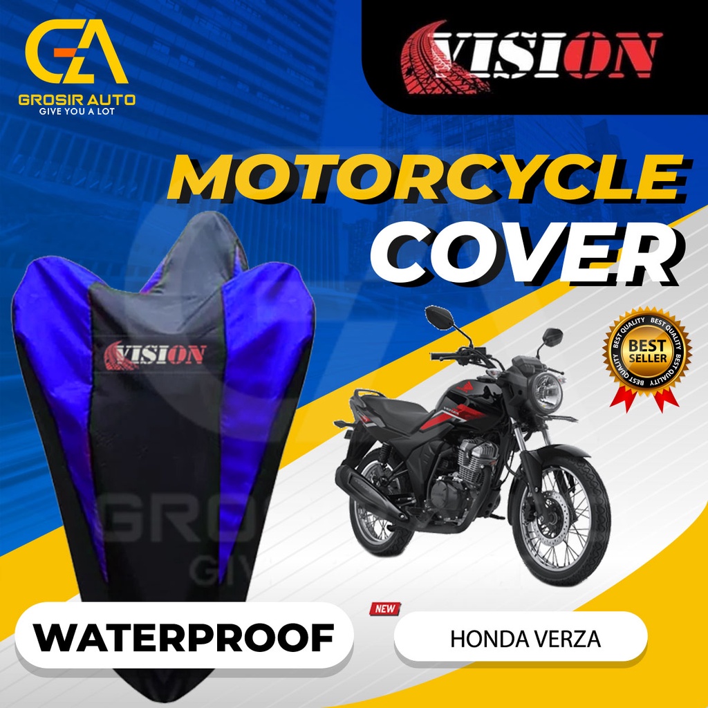 Sarung Motor VERZA Anti air Vision / Cover Selimut Penutup Sarung Mantel Motor Vision