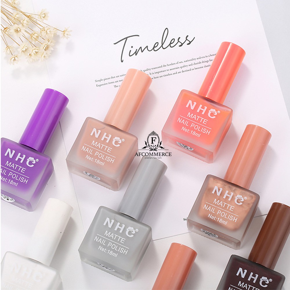 NHC MATTE TIDAK PEEL OFF NAIL POLISH  HALAL KUTEK KUTEX KUTEKS  TIDAK BERACUN (TANPA BOX)