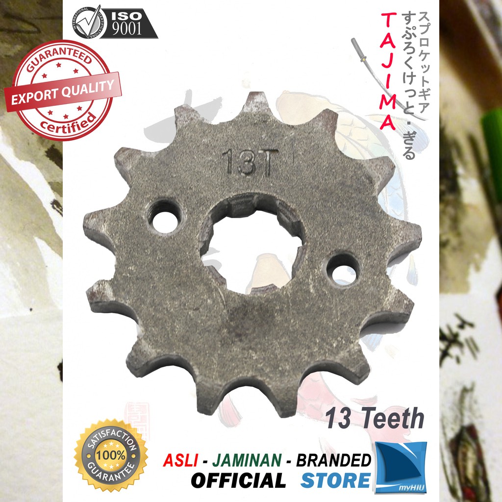 Gigi Tarik 13T ~ 16T HONDA CRF 150L Gir Depan - Front Sprocket Gear TAJIMA-428-13T