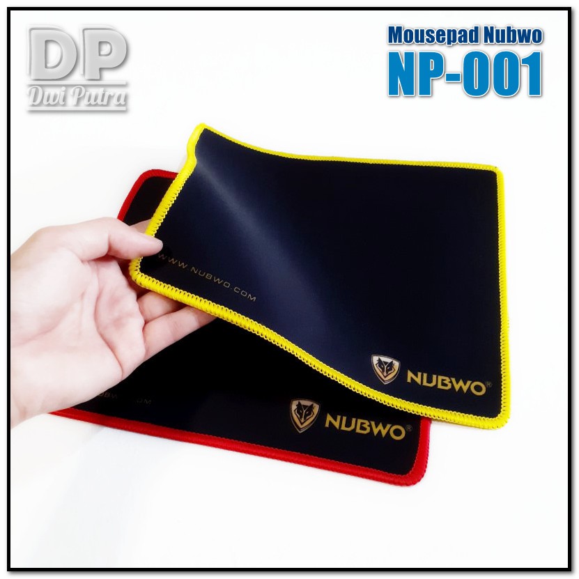 MOUSEPAD NUBWO NP SERIES - STANDARD SIZE // GAMING KANTOR MURAH ANTISLIP ALAS RUBBER PINGGIR OBRAS