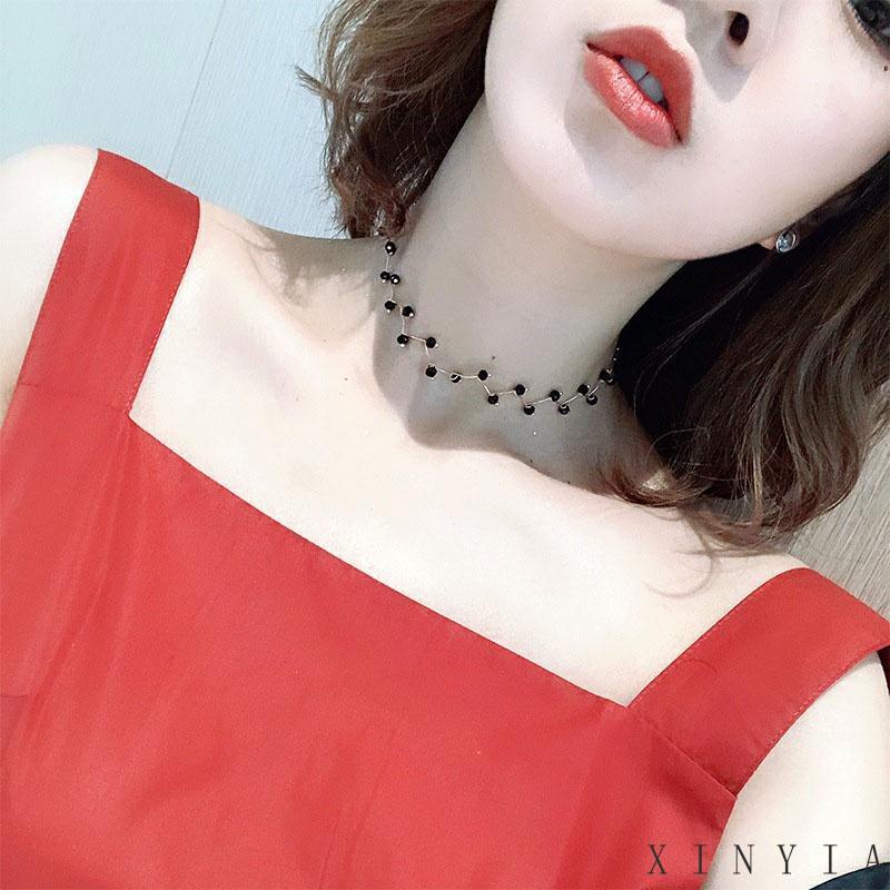 Xia.id Kalung Choker Mutiara Imitasi Untuk Wanita