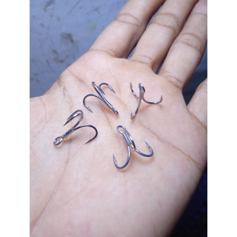 treble hook BKK 3x 6066 AU buat micro jig dan minnow ultra light fishing