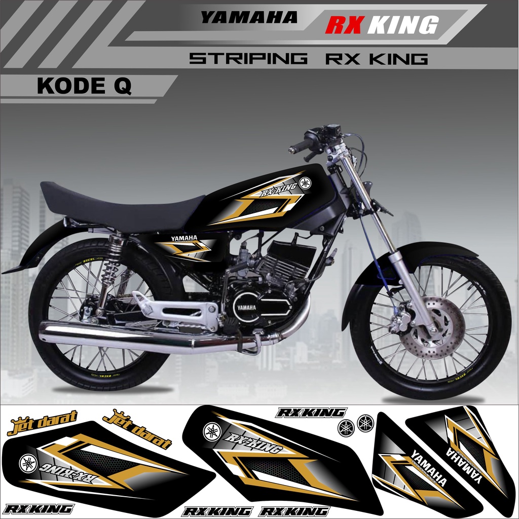 Sticker Rx King Variasi Stiker Striping Rx King Kode Q