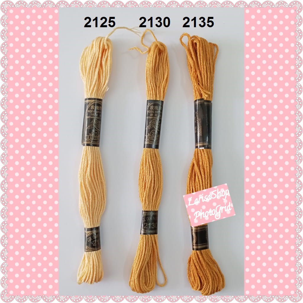 Benang Sulam Rose / Golden Star Polos Kode Kolom 9