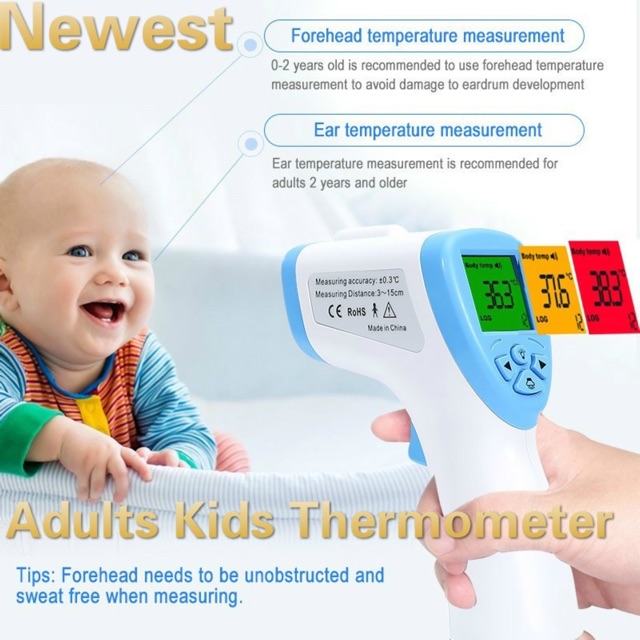 READY INDONESIA Thermometer infrared termometer pengukur cek suhu tubuh non contact contactless