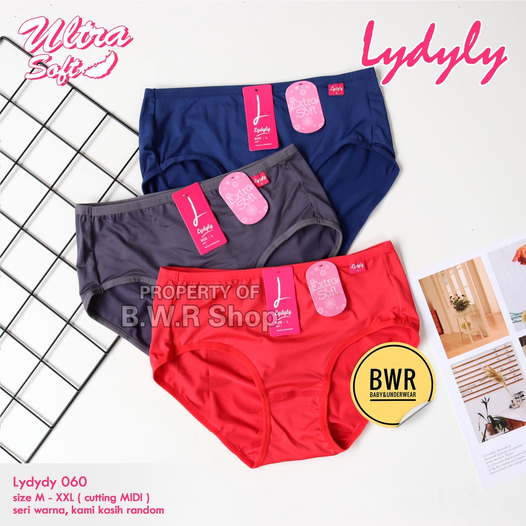 CD LYDYLY L060 Basic Midi / Celana Dalam Remaja Wanita Dewasa 060 Extra Soft | Bwr