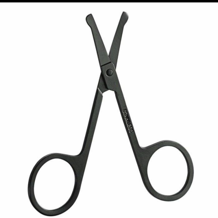 GROSIR - Gunting Bulu Hidung Ujung Tumpul Stainless Steel Nose Hair Scissors