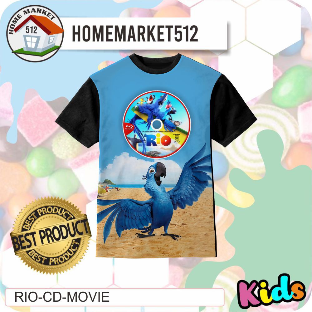 KAOS ANAK RIO-CD-MOVIE KAOS ANAK LAKI-LAKI DAN PEREMPUAN