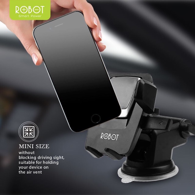 NEW holder mobil / CAR HOLDER RT-CH03 Phone Car Holder Stand HP Mobil 360° Rotatable iPhone Android Garansi 1 Tahun