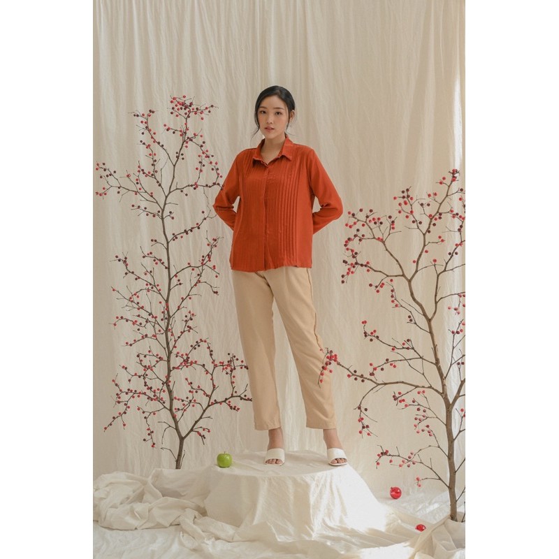 KANON - Asagao Shirt - Kemeja kantor / kuliah wanita korean look