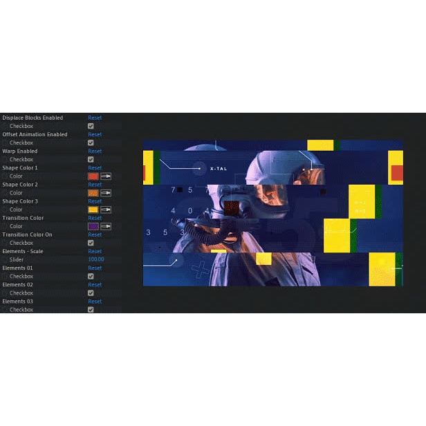 Myfx Glitch Transitions - After Effect Extension