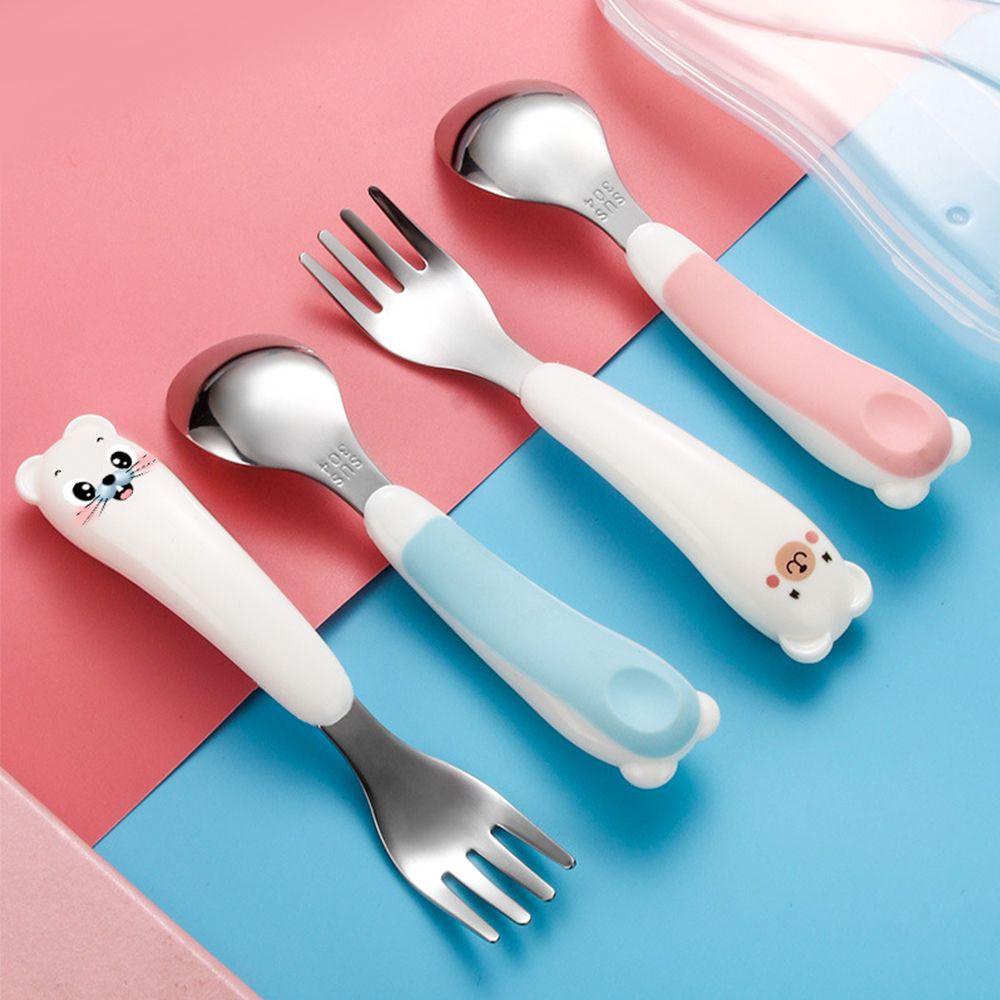 Preva Peralatan Makan Anak Bayi Gadget Bayi Makan Sendok Garpu Set Alat Makan