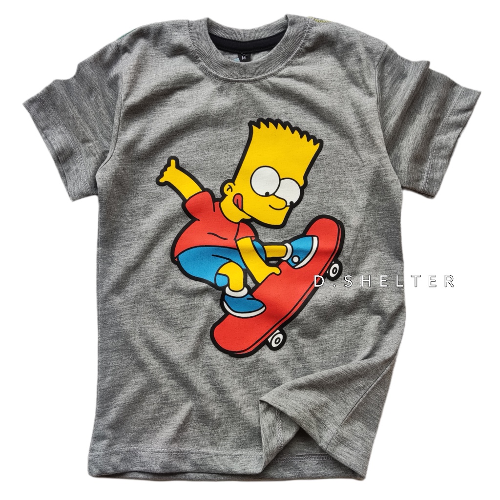 Kaos Anak Abu Simpsons/Kaos anak kekinian/kaos murah/Dshelter