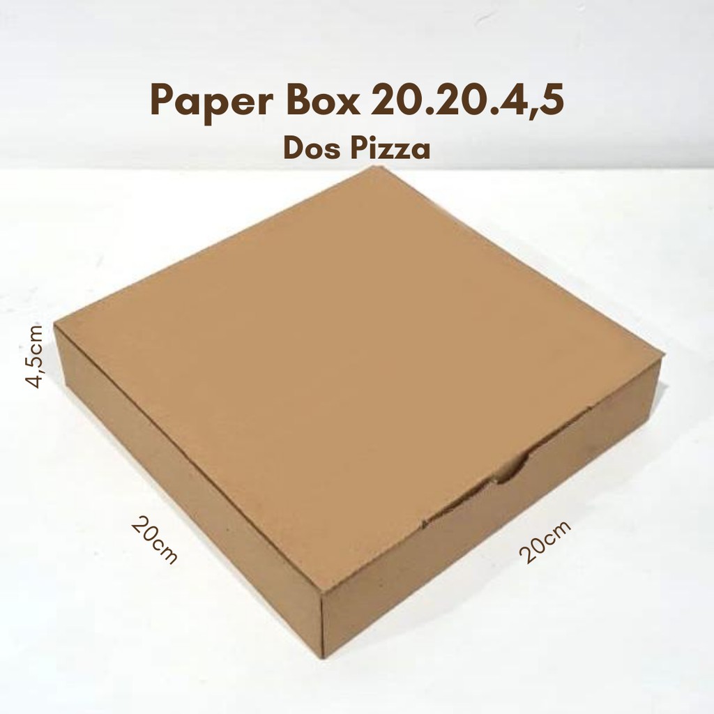 

Dos Corrrugated Ukuran 20 x 20 x 4,5cm/ Dus Dos Pizza/ Brown Paper Box (HARGA 10 PCS)