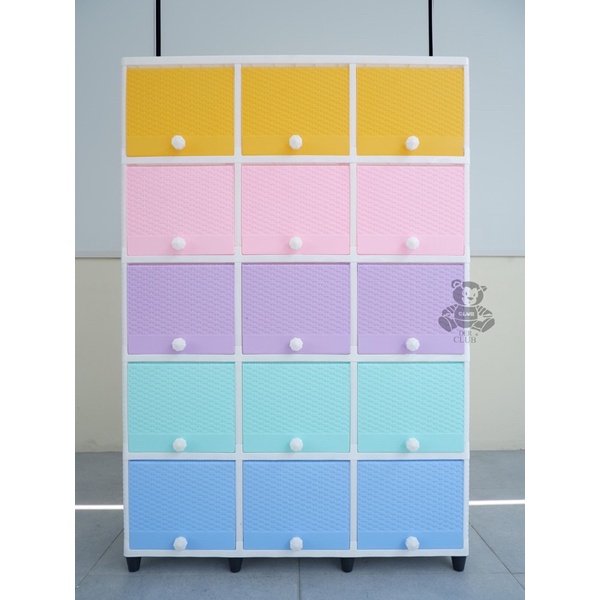 LEMARI PLASTIK CLUB TRIPLE FLIP 5 susun