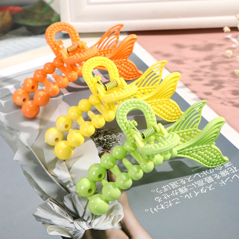 Korean Mermaid Tail Hair Clip for Women Fashion Simple Plastic Hairpin Girls Hair Accessories