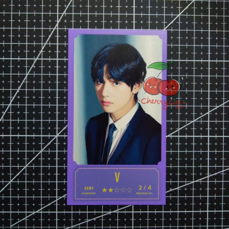 PHOTOCARD MESSAGE CARD BANG BANG CON BBC TAEHYUNG V