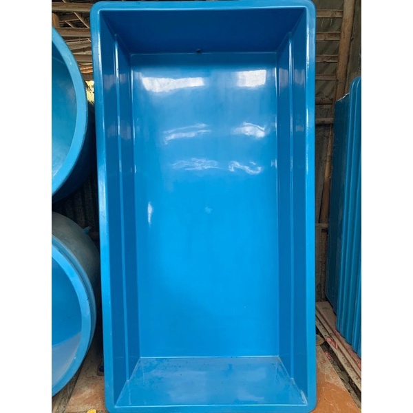 box kolam ikan besar bak fiber kotak 200x100x40