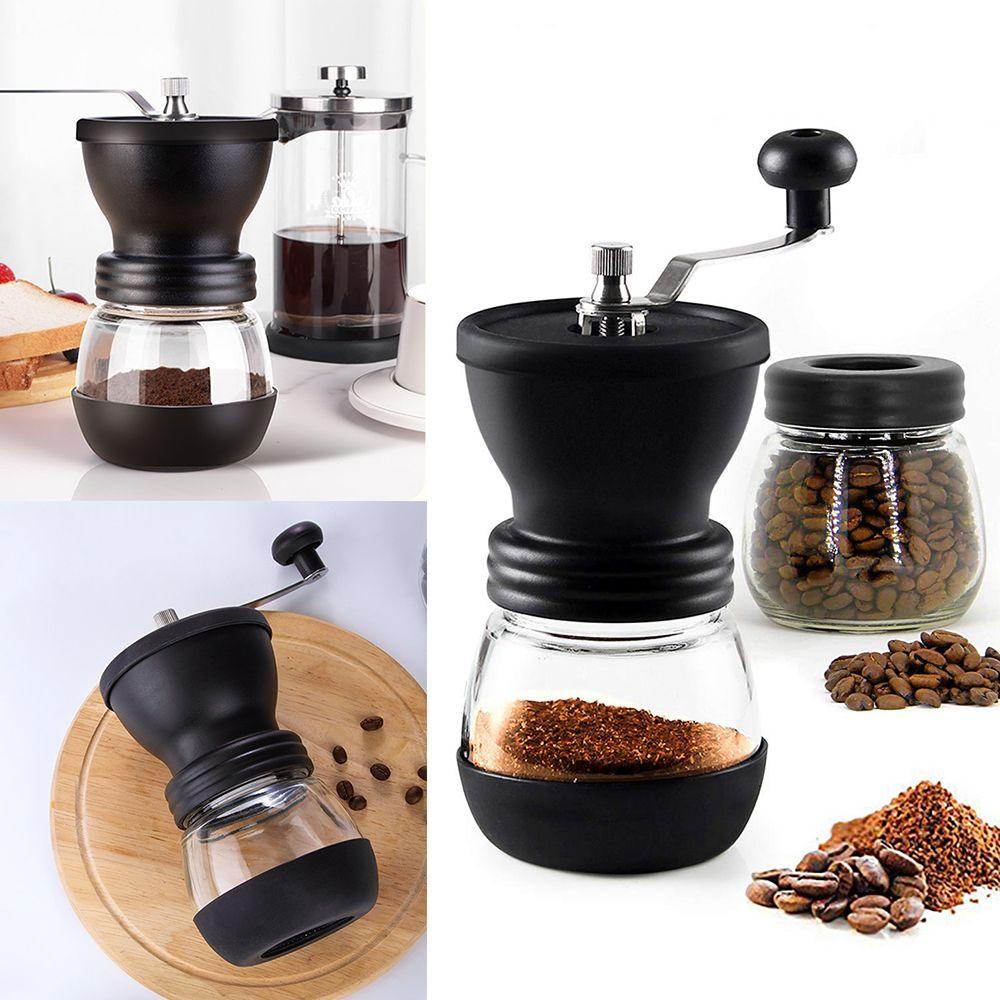 Solighter Penggiling Kopi Manual Alat Dapur Spice Burr Adjustable Knob Setting