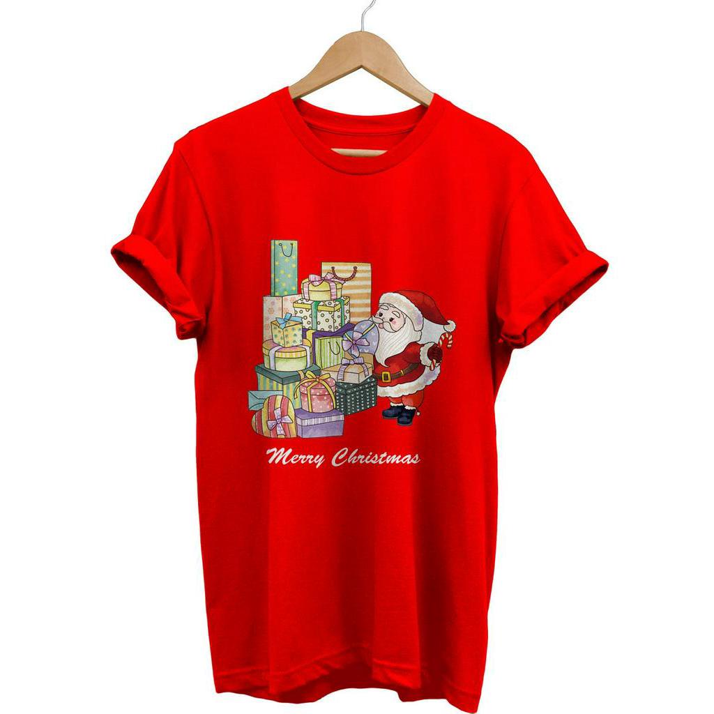 KAOS TSHIRT NATAL CHRISTMAS GIFTS PRESENT SANTA KADO NATAL SINTERCLASS COMBED 30S