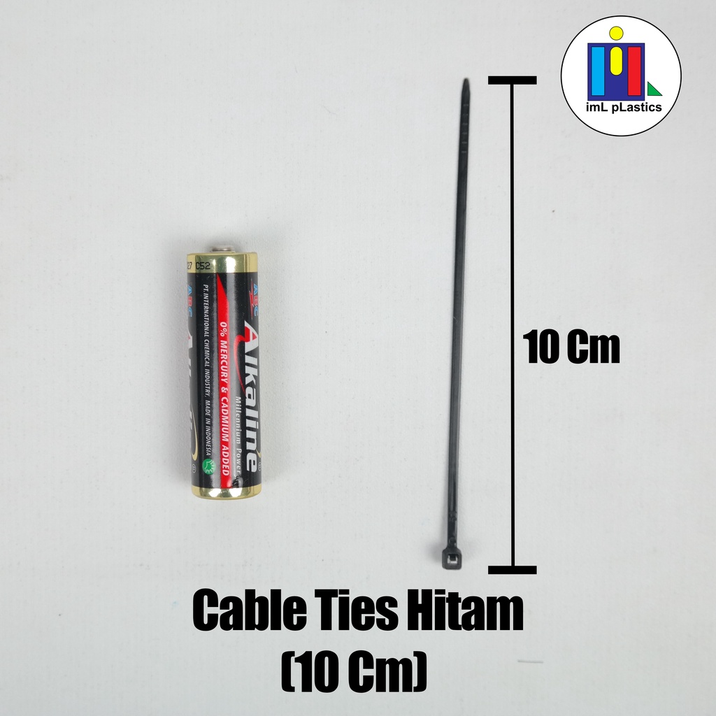 Kabel Ties/Tis ( nagoyaku ) warna hitam/putih 10cm - 1 pack