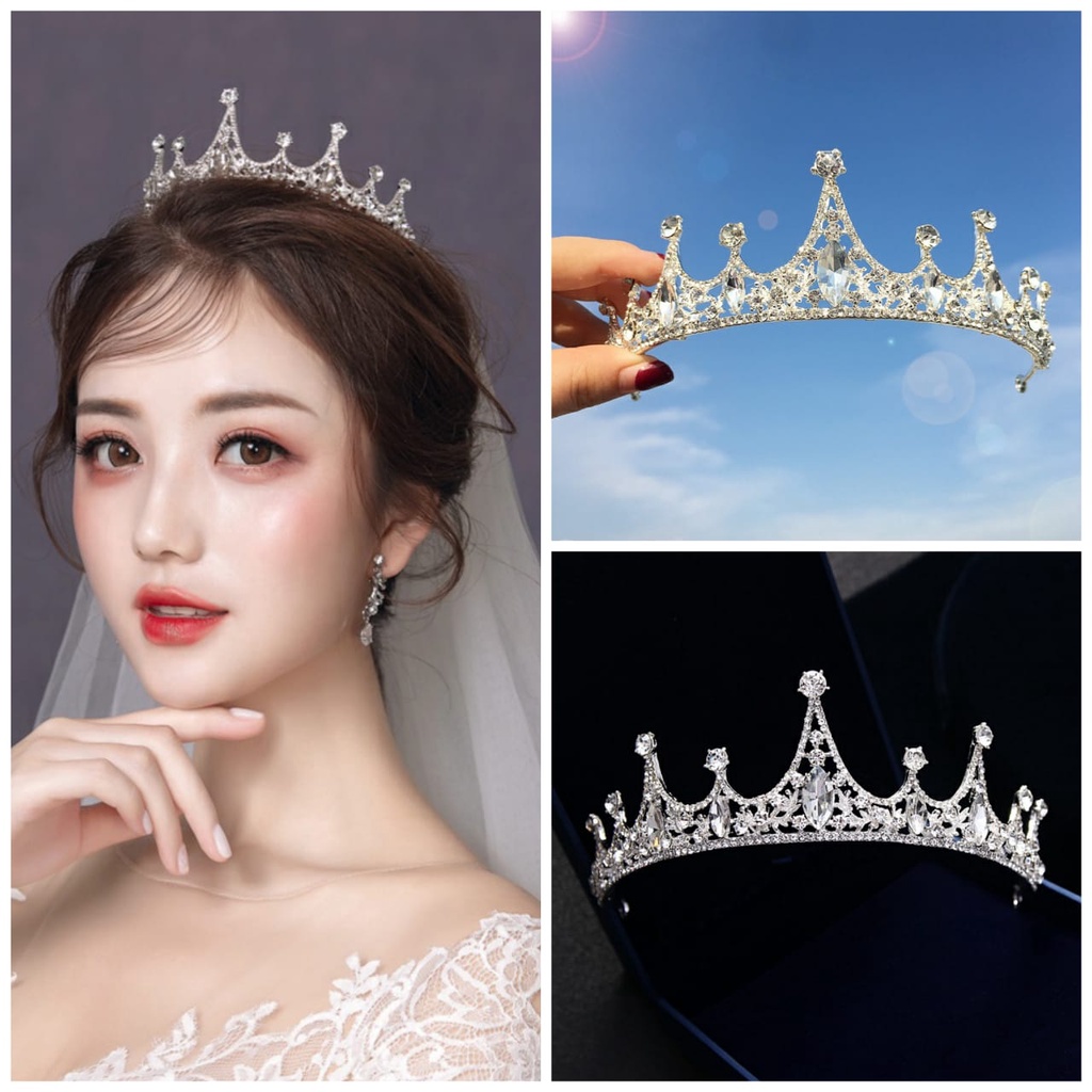 Royal Crown - Mahkota Bridal Crown Korea - Mahkota Pengantin Simpel