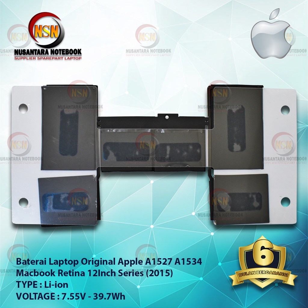 Baterai A1527 A1534 Macbook Retina 12&quot; 2015 Series