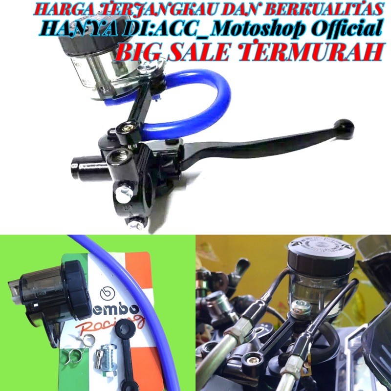 Master rem kanan no name + tabung smoke original big assy matic bebek sport