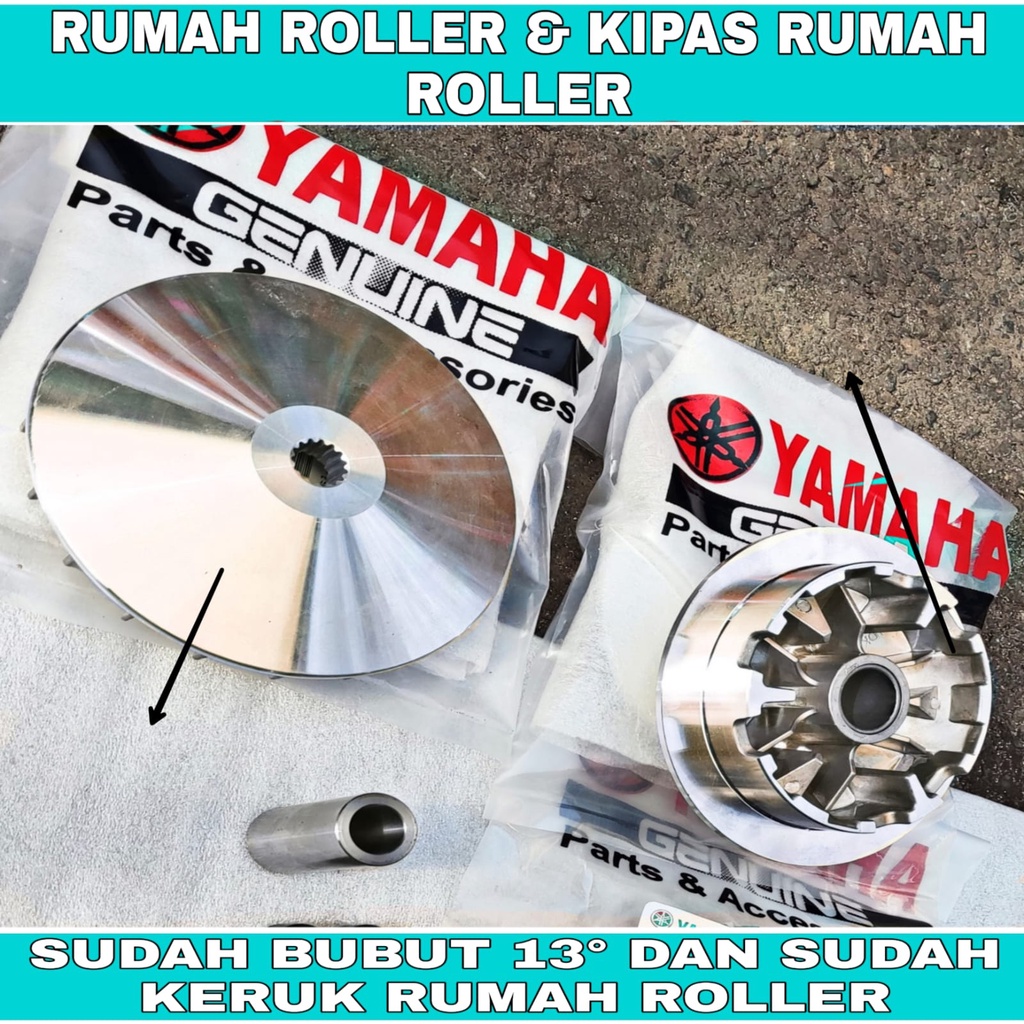 PROMO TERBARU PAKET KIRIAN RUMAH ROLLER NMAX PULLEY CUSTOM AEROX RACING BUBUT ROLLER RACING NMAX RUM