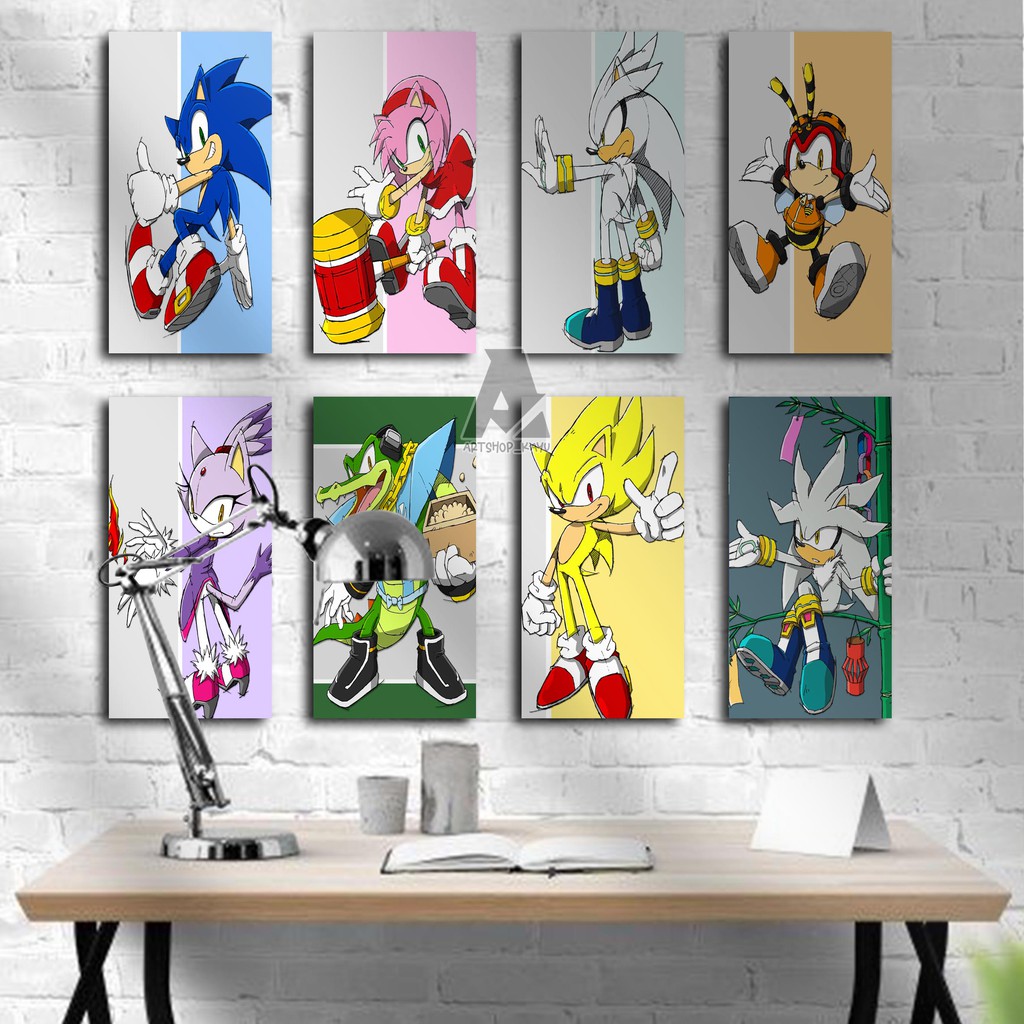 SONIC Hiasan dinding Hiasan Kamar Poster Kayu Pajangan Rumah/ dekorasi dinding / Walldecor