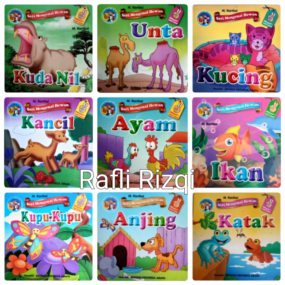 Buku Cerita  Bergambar  Seri Mengenal Hewan  Bilingual Full 