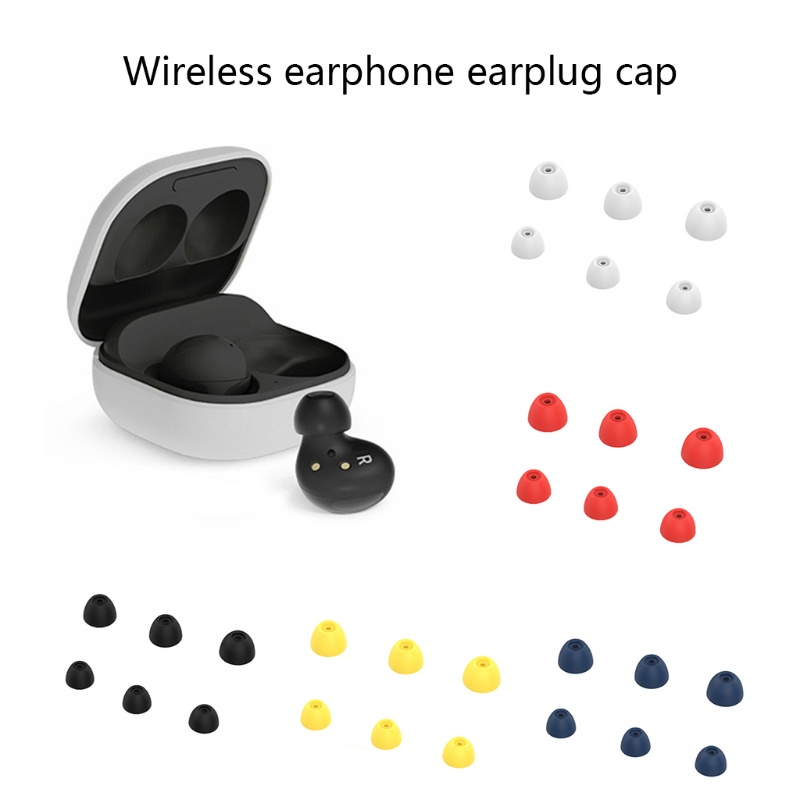 CRE  For Samsung-Galaxy Buds 2 In-ear Headphone Sleeve Silica Ear Tips Earplug Sleeve