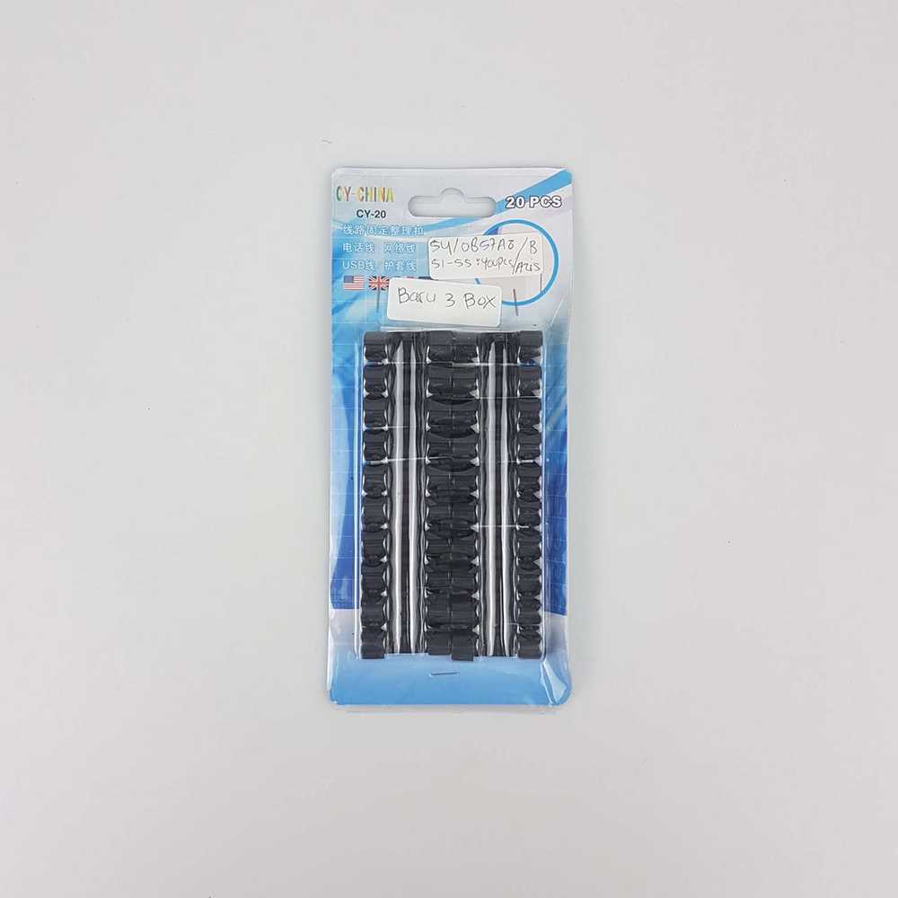 CARPRIE Klip Kabel Organizer Cable Clip 20 PCS - FT-8018 ( Al-Yusi )