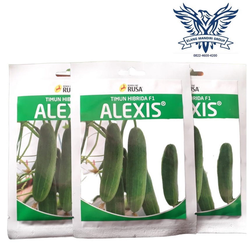 Benih Timun Hijau F1 Alexis 10 gram Cap Rusa