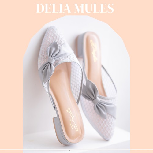 Delia - Sendal hak tahu brukat - heels wanita