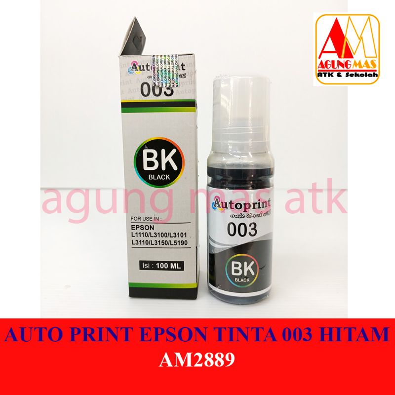 AUTOPRINT EPSON TINTA 003 HITAM
