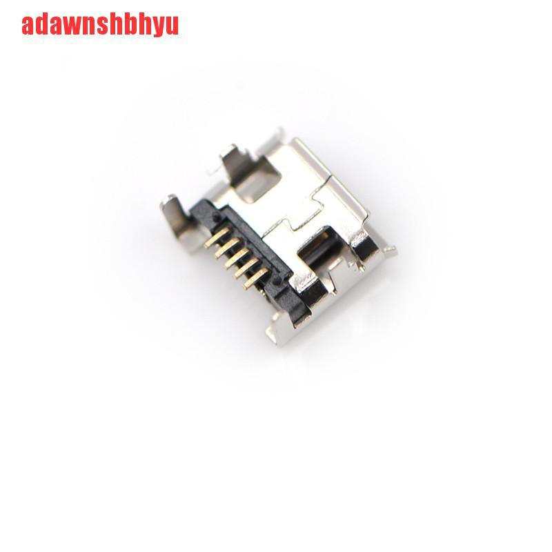 10pcs Micro Usb Tipe B Female 5 Pin Untuk Konektor Jack