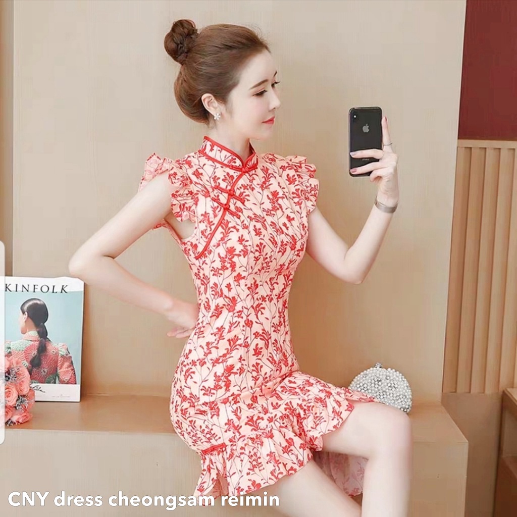 Cny dress cheongsam remin - Thejanclothes