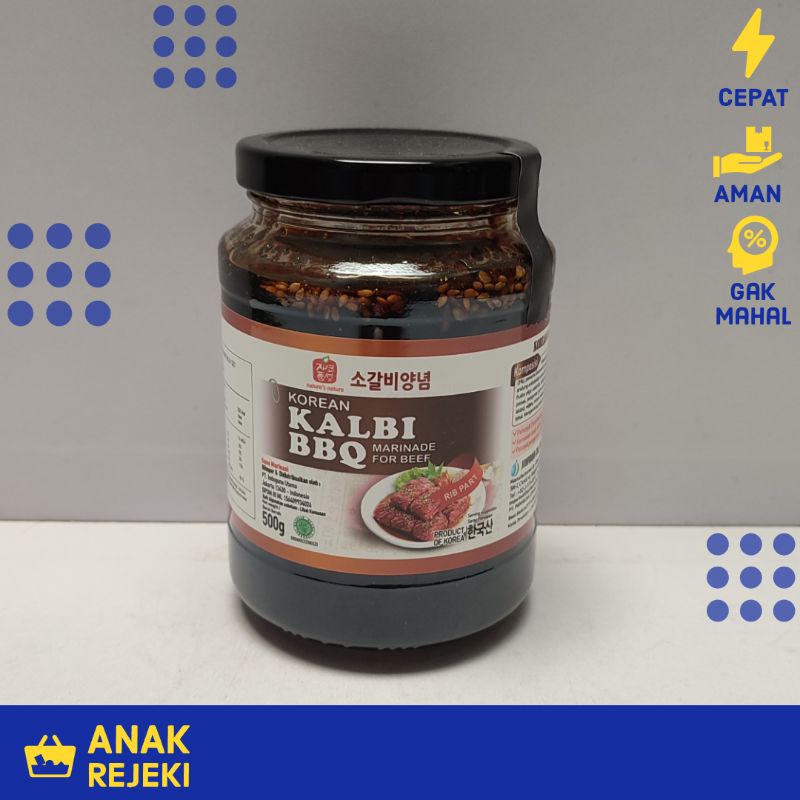 

Saus Kalbi Jinsung 500gr Import Korea Kalbi BBQ Sauce Saos Kalbi