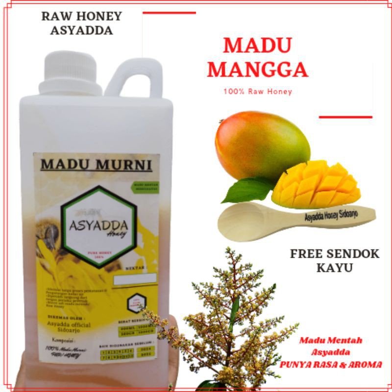 

[Madu Asli Murni] Nektar Bunga Mangga 500gr & 1000gr - Raw Honey