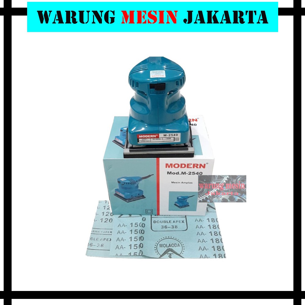 Mesin amplas orbital sander M-2540 Modern - mesin amplas modern M2540 - amplas kotak - amplas murah
