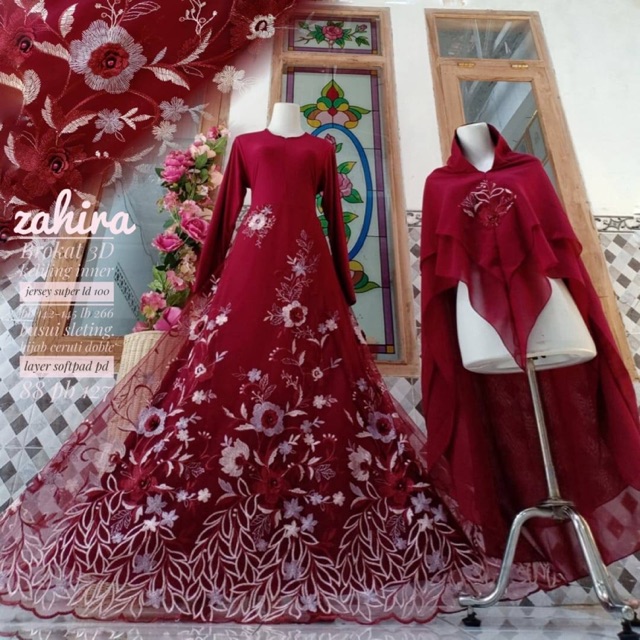 Gamis set zahira 3d