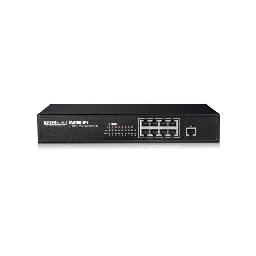 TOTOLINK SW1009P PLUS - SWITCH (POE)+8-Port 10/100Mbps Fast Ethernet