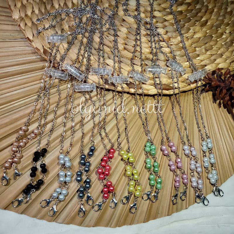 2 IN 1 STRAP MASK / STRAP MASKER / RANTAI MASKER / STRAP MASKER RANTAI / CHAIN MASK